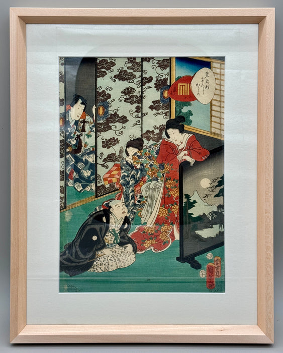 Utagawa Kunisada II – “La storia di Genji - Fujibakama N.30” – ukiyo-e – 1857