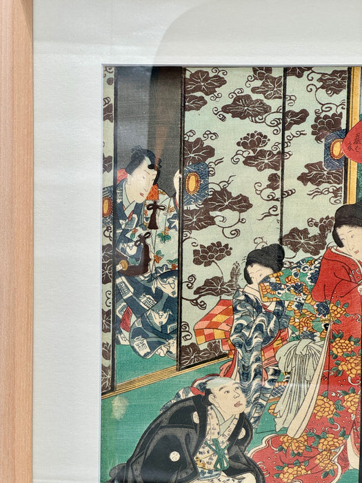 Utagawa Kunisada II – “La storia di Genji - Fujibakama N.30” – ukiyo-e – 1857