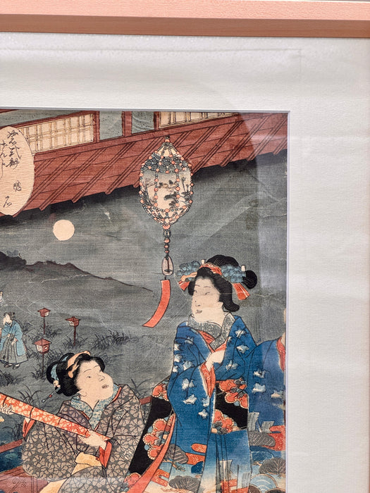 Utagawa Kunisada II – “La storia di Genji - Akashi N.13” – ukiyo-e – 1857