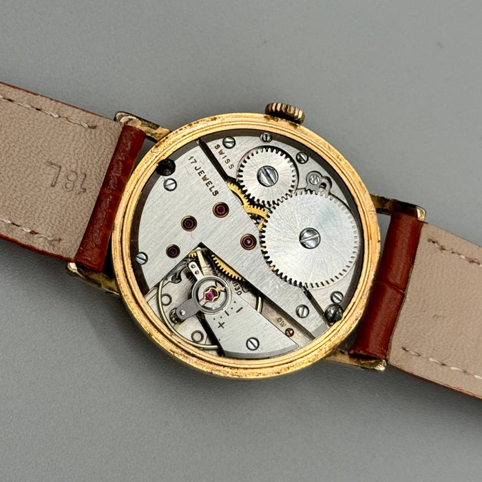 Margi 17 Rubis incabloc orologio da polso meccanico dorato 33 mm Swiss 1960 ca