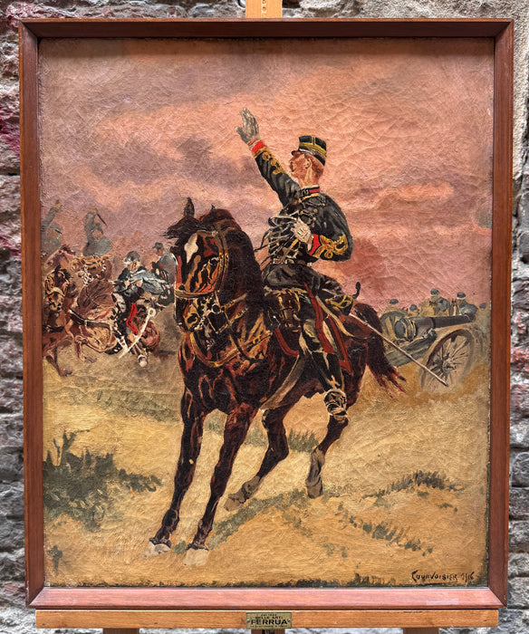 Jules-Ami Courvoisier – “Cavalleria Francese WWI” – olio su tela – 1916
