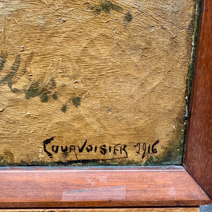 Jules-Ami Courvoisier – “Cavalleria Francese WWI” – olio su tela – 1916