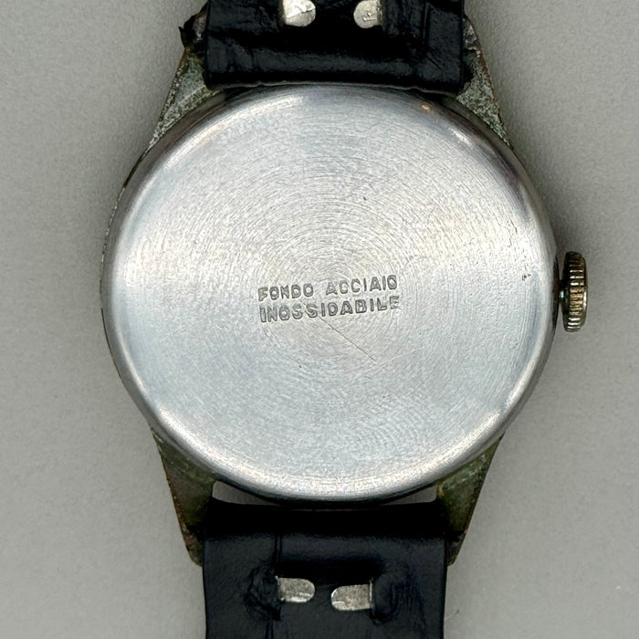 Ancre orologio da polso cromato meccanico 34 mm Swiss 1950 ca