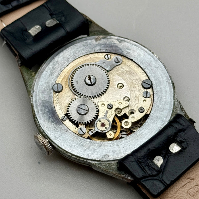 Ancre orologio da polso cromato meccanico 34 mm Swiss 1950 ca