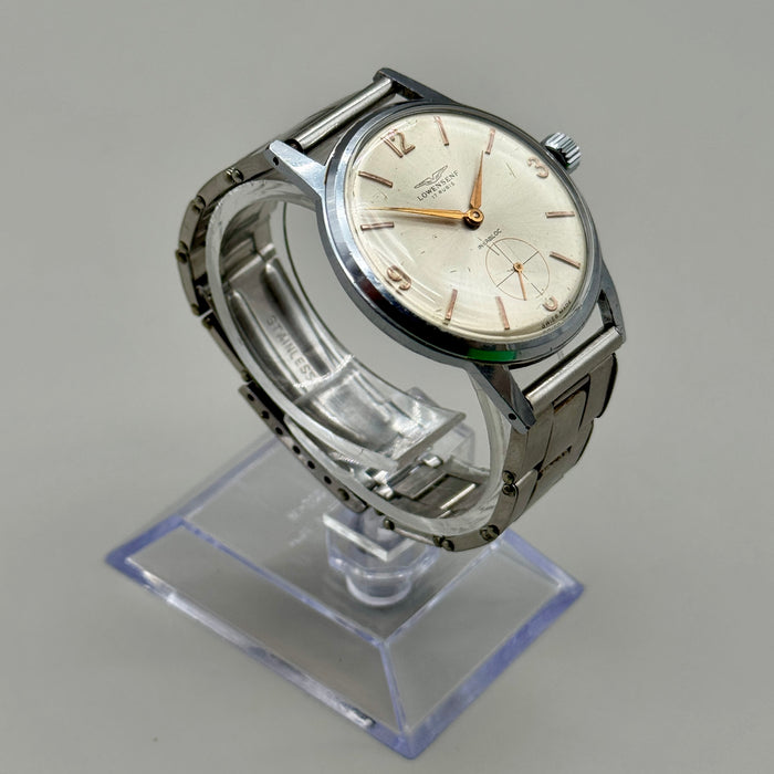 Lowensenf 17 rubis incabloc orologio da polso meccanico 35 mm Swiss 1950 ca