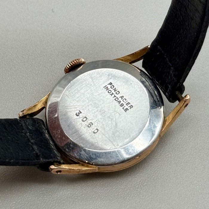 Sigel 17 rubis antimagnetic orologio dorato meccanico 22 mm Swiss 1950 ca