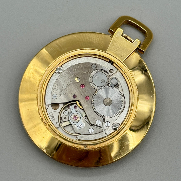Tissot Stylist orologio da tasca placcato oro 42 mm Swiss 1970 ca