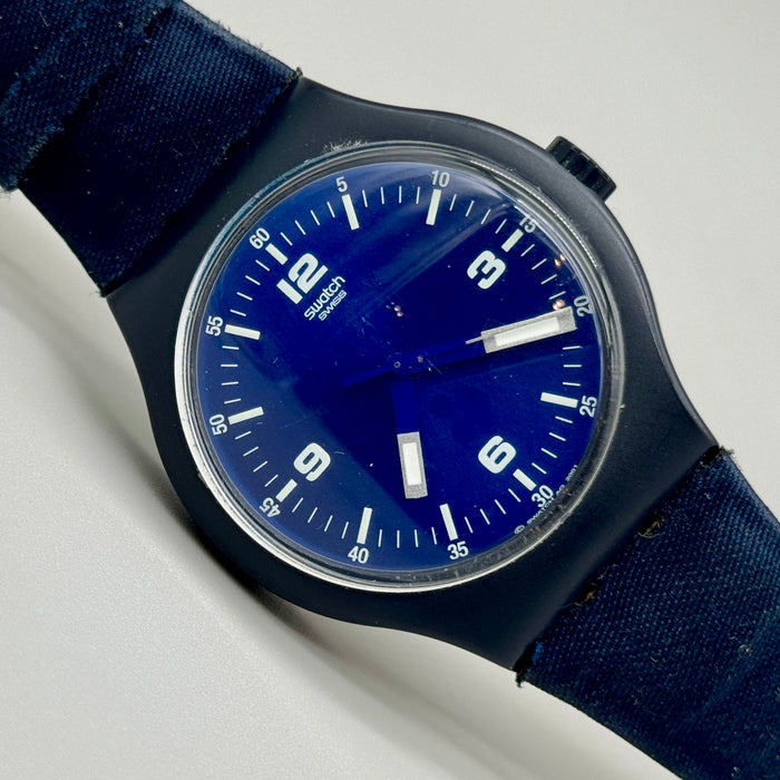 Swatch x-large "Blue Wing" SUDN100 orologio quarzo 44 mm Swiss 2001