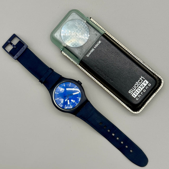 Swatch x-large "Blue Wing" SUDN100 orologio quarzo 44 mm Swiss 2001