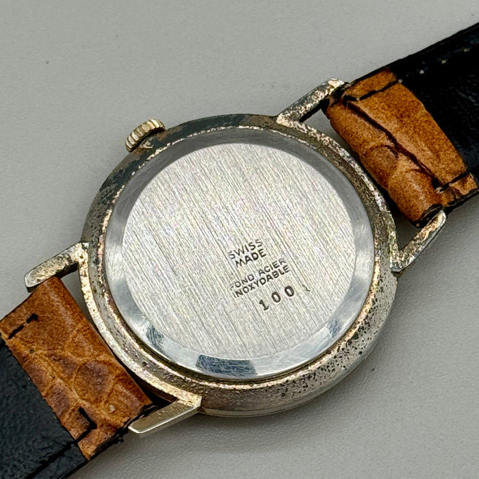 Miranda 17 rubis orologio da polso dorato 34 mm Swiss 1970 ca