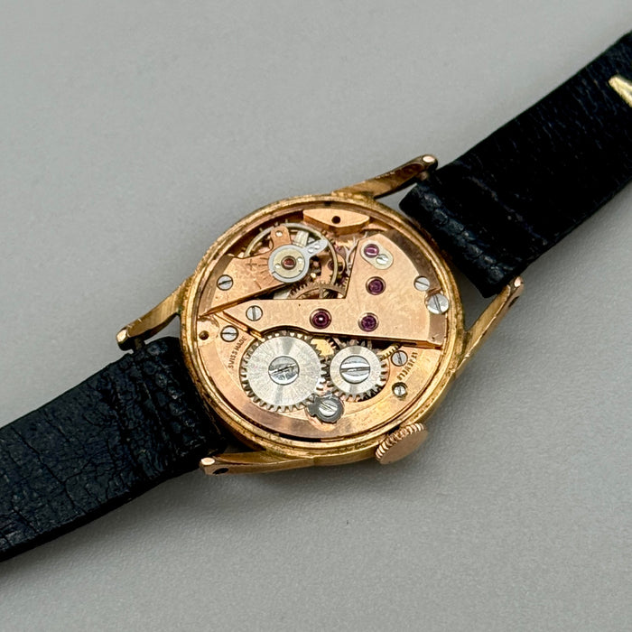 Sigel 17 rubis antimagnetic orologio dorato meccanico 22 mm Swiss 1950 ca
