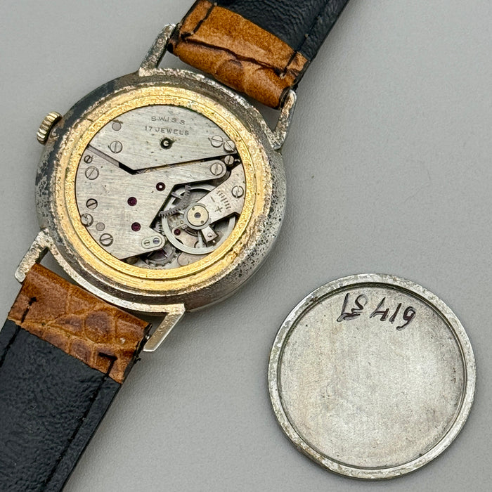 Miranda 17 rubis orologio da polso dorato 34 mm Swiss 1970 ca