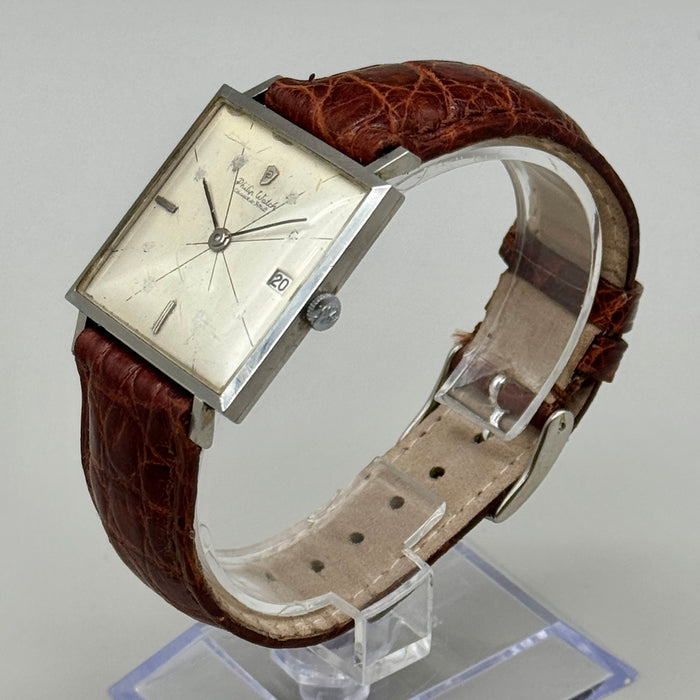 Philip Watch quadrato orologio da polso automatico cal.83 Swiss 1970 ca