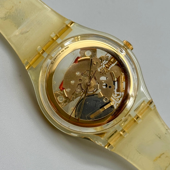 Swatch "Golden Jelly" GZ115 orologio quarzo 38 mm Swiss 1990
