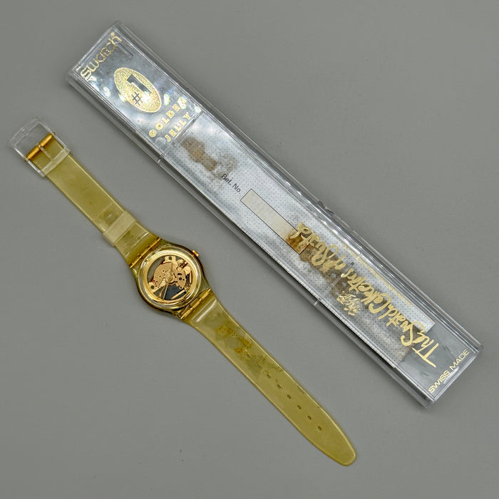 Swatch "Golden Jelly" GZ115 orologio quarzo 38 mm Swiss 1990