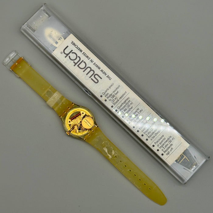 Swatch "Golden Jelly" GZ115 orologio quarzo 38 mm Swiss 1990