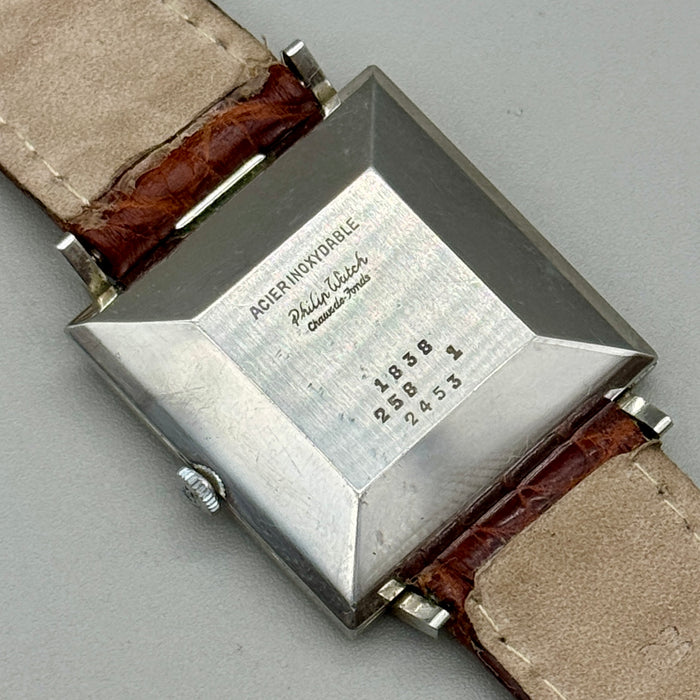Philip Watch quadrato orologio da polso automatico cal.83 Swiss 1970 ca