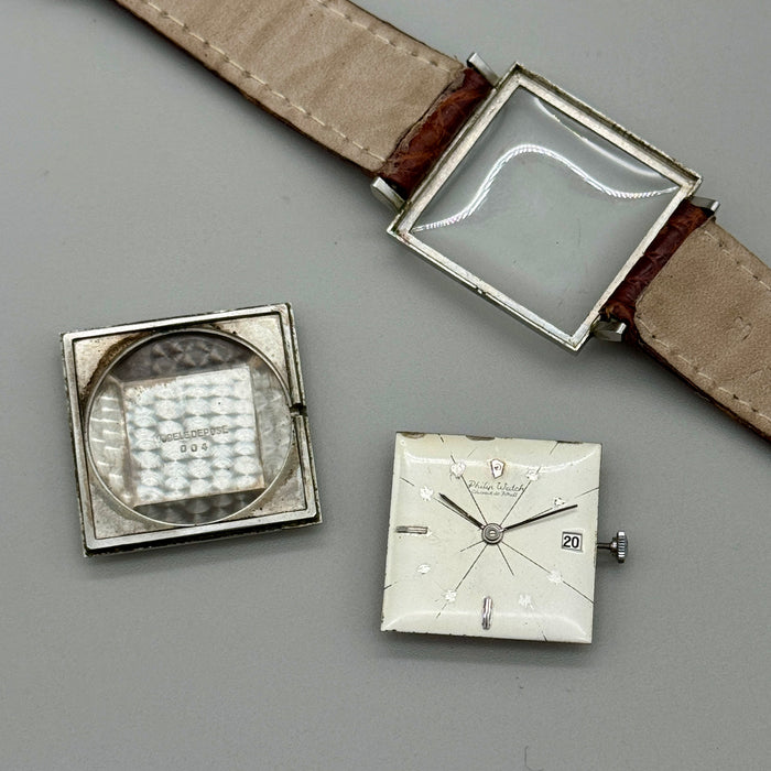 Philip Watch quadrato orologio da polso automatico cal.83 Swiss 1970 ca