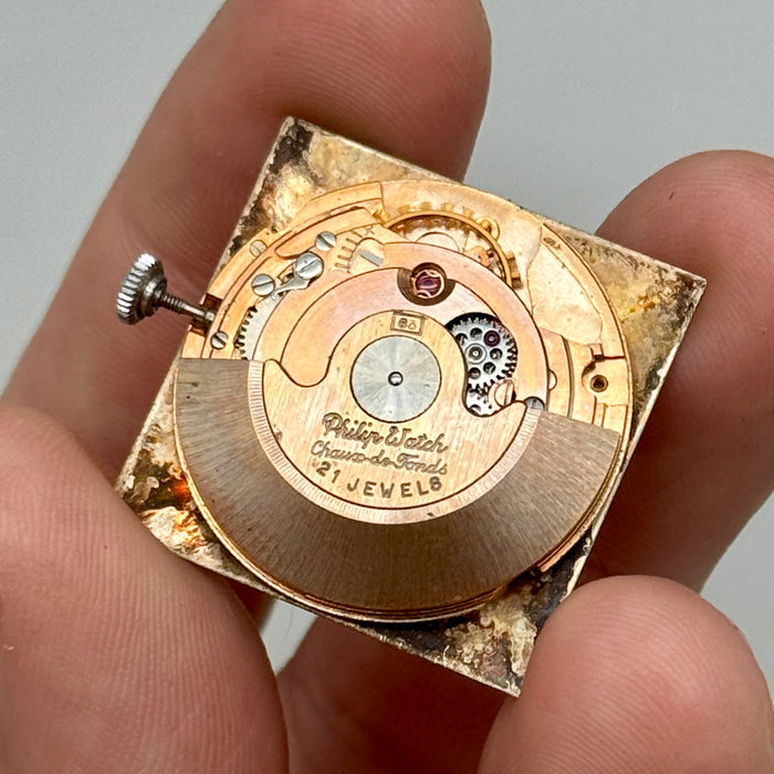 Philip Watch quadrato orologio da polso automatico cal.83 Swiss 1970 ca