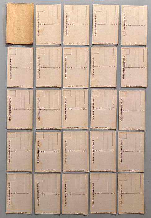 Ezio Anichini "La Divina Commedia" serie completa 52 cartoline Giusti Firenze 1920 ca