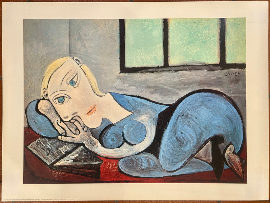 Pablo Picasso – "Femme Couchèe Lisant 1939" - stampa offset - 1993