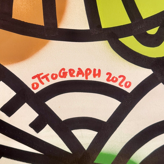 Ottograph – "99 bottles of beer on the wall" – bomboletta su tela - 2020