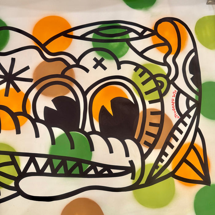 Ottograph – "99 bottles of beer on the wall" – bomboletta su tela - 2020