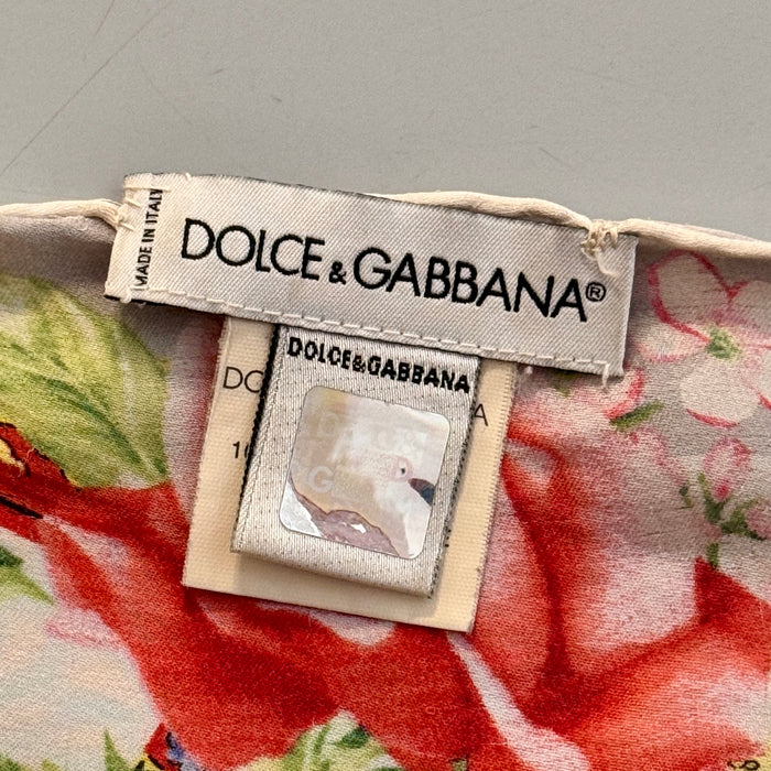 Dolce & Gabbana foulard sciarpa in seta multicolore carretti Siciliani 2000 ca