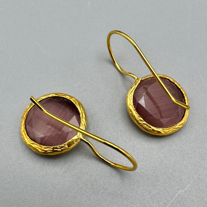 Del Pia, Orecchini Tondi da Donna in Oro 18kt e Argento (Yellow, 40mm Del Pia, Orecchini Tondi da Donna in Oro 18kt e Argento (Yellow, 40mm