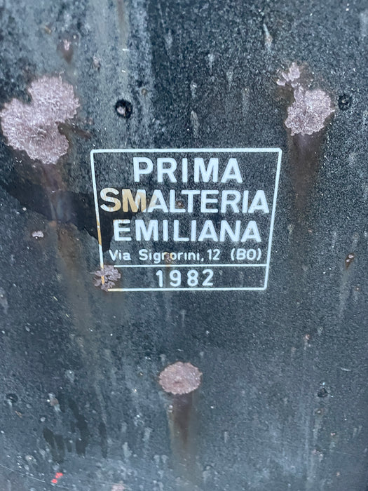 Insegna smaltata No agli incendi Emilia Romagna 1982