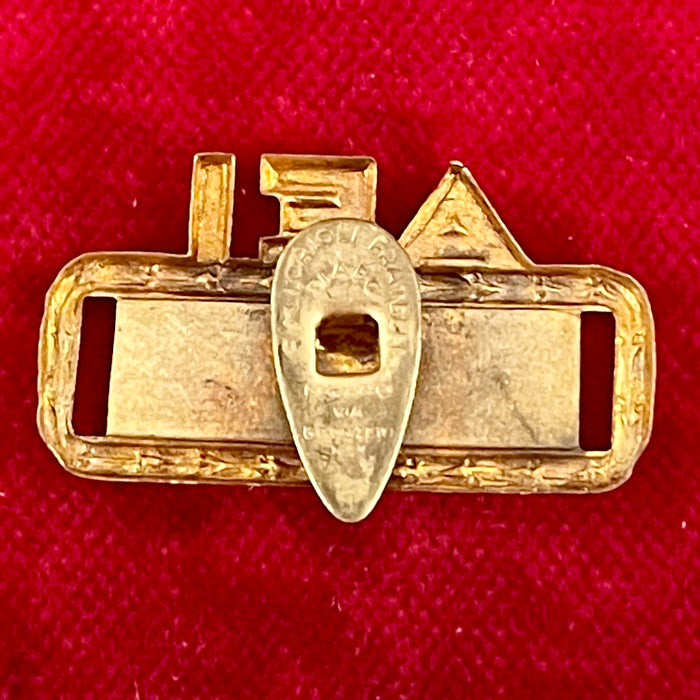 Distintivo AEI con portanome Associazione Elettrotecnica Italiana 1950 ca