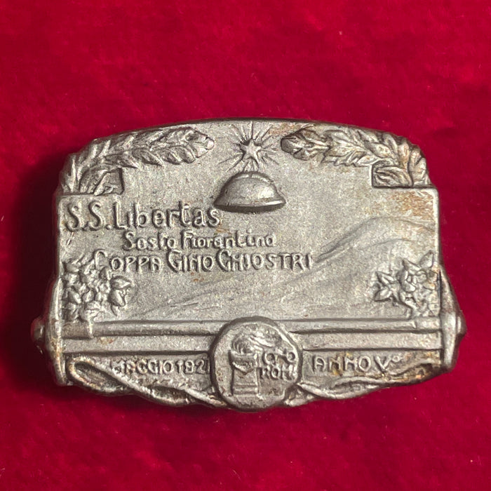 Distintivo Coppa Gino Chiostri SS Libertas Sesto Fiorentino 1927