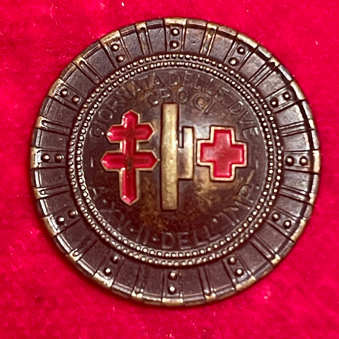 Distintivo Giornata delle Due Croci Picchiani Barlacchi Firenze 1936