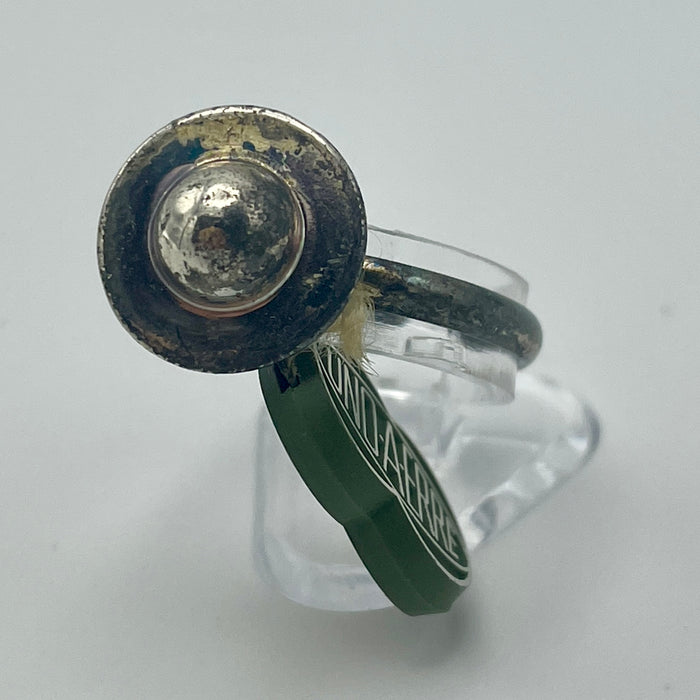 Anello ufo design UnoAerre argento 925 Arezzo 1970 ca