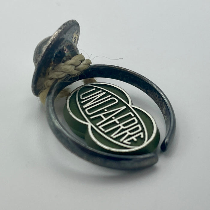 Anello ufo design UnoAerre argento 925 Arezzo 1970 ca