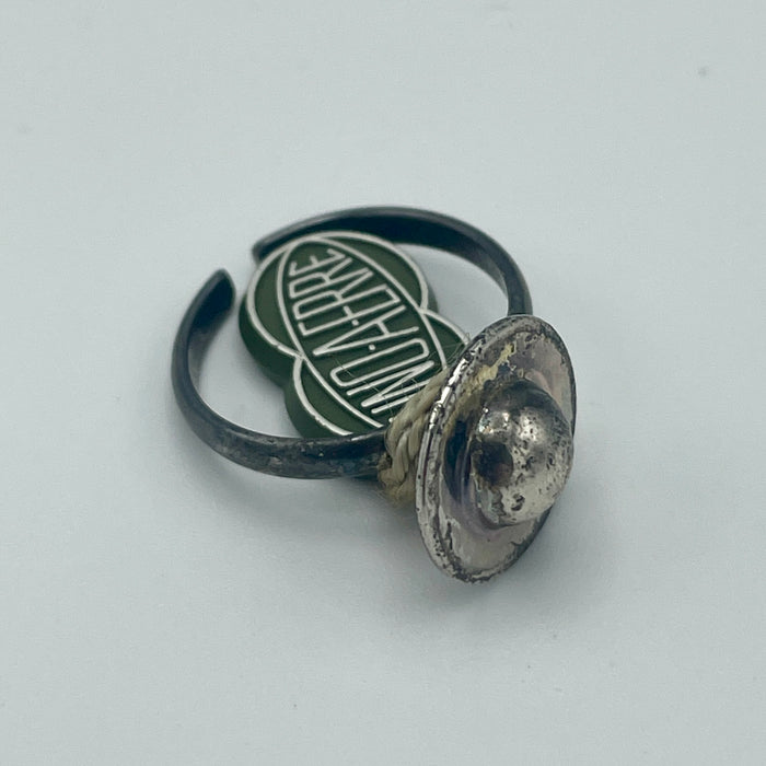 Anello ufo design UnoAerre argento 925 Arezzo 1970 ca