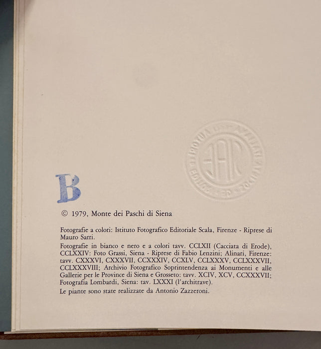 Libro “Il Duomo di Siena” Enzo Carli Sagep Editrice 1979