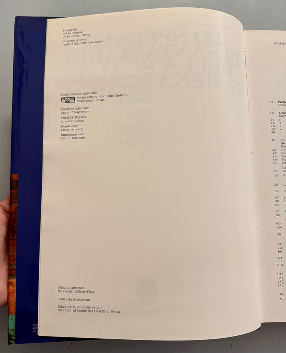Libro “Lo Spedale di Santa Maria della Scala in Siena” Gallavotti Cavallero Monte dei Paschi di Siena 1985