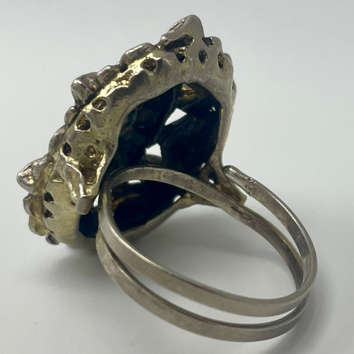 ANELLO IN ORO Antico 750 Con Topazio Azzurro Epoca Anni 50-60 EUR 400 - Foto 11