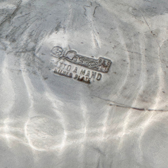 G. Cassetti piccola glacette ghiacciaia martellata Silver Plate Firenze 1990 ca