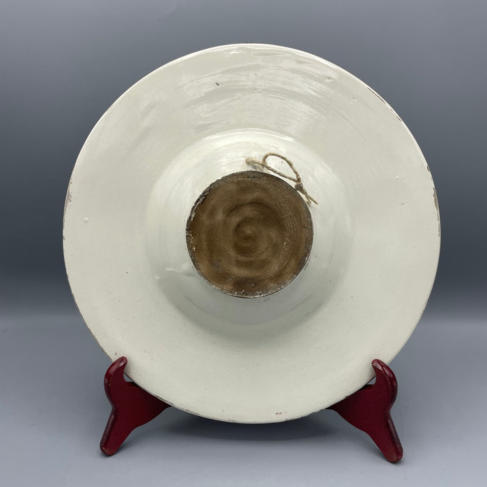Piatto ceramica Contrada della Pantera stile antico seconda metà XX sec.