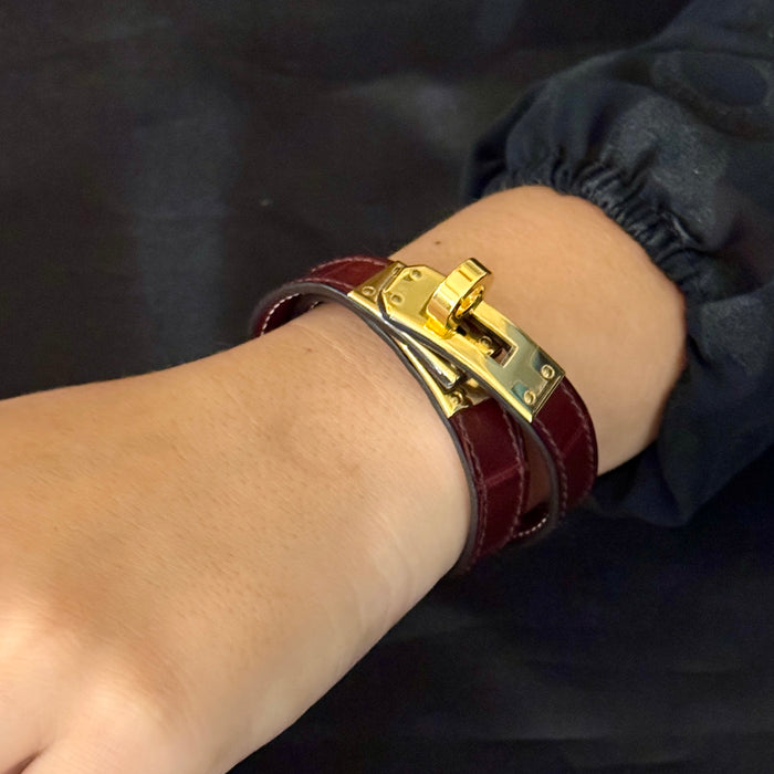 Bracciale Hermes Mini Kelly in alligatore americano con dustbag 2020 ca