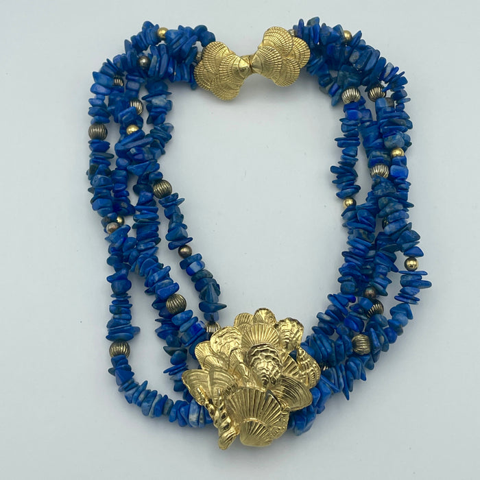 Collana conchiglie e lapis bigiotteria USA 1980 ca