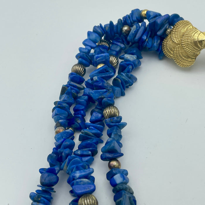 Collana conchiglie e lapis bigiotteria USA 1980 ca