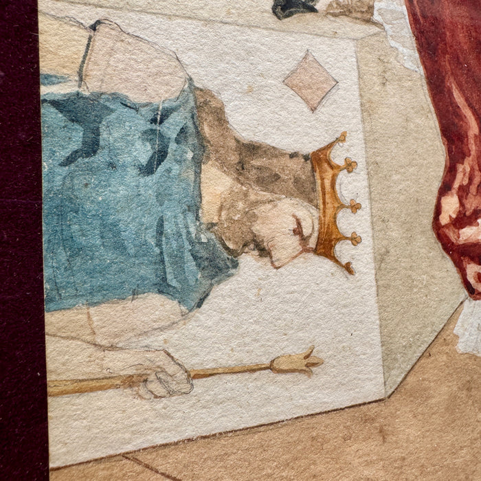 S. Da Costa - "Pagliaccia" - tecnica mista su carta - 1920 ca