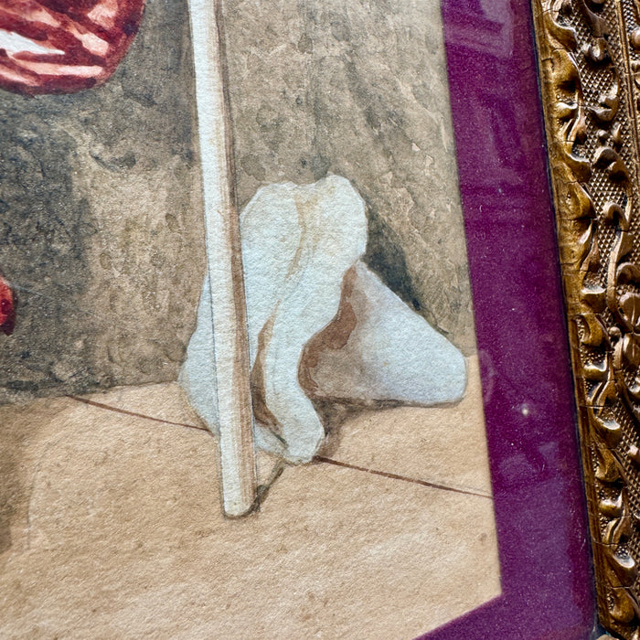 S. Da Costa - "Pagliaccia" - tecnica mista su carta - 1920 ca