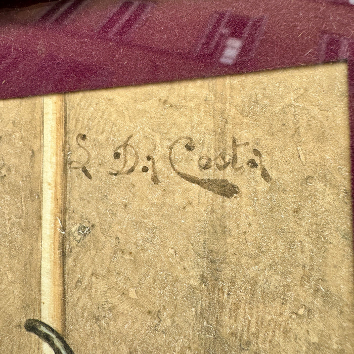 S. Da Costa - "Pagliaccia" - tecnica mista su carta - 1920 ca