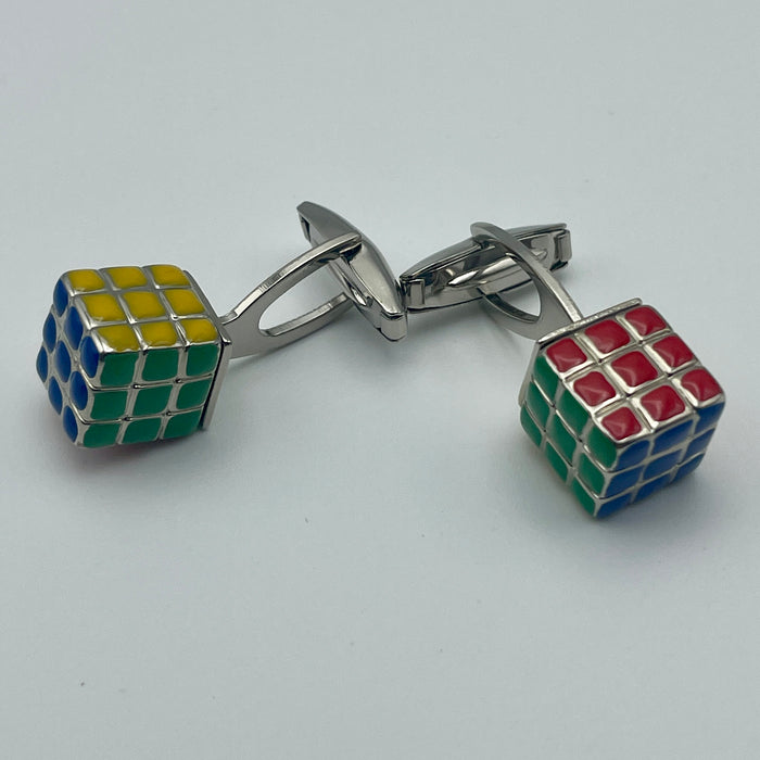 Gemelli uomo camicia Cubo Rubik bigiotteria 2020 ca
