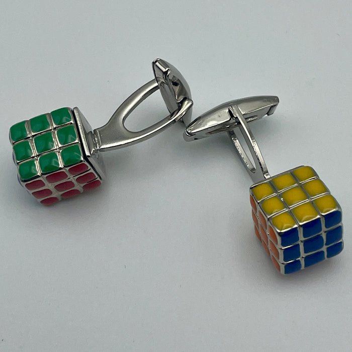 Gemelli uomo camicia Cubo Rubik bigiotteria 2020 ca