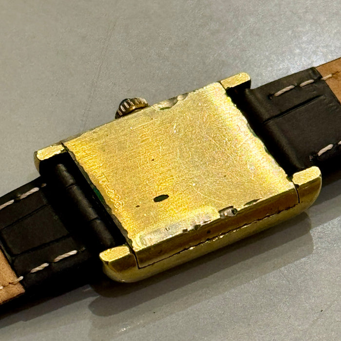 Eska orologio "tank" meccanico dorato 28 x 21 mm 1970 ca